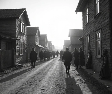 Деревенская улица в 1920-х годах