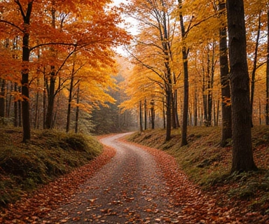 Осенний лес Илейкино